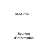 Informations Formations BAFA 2026