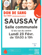 Don de sang à Saussay 