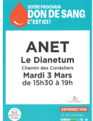 Don de sang à Anet 
